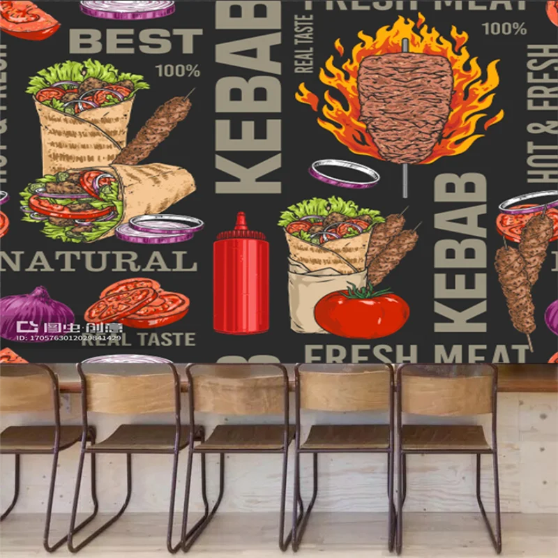 Custom Kebab Fast-food Restaur - Food Snacks Background recension och pris