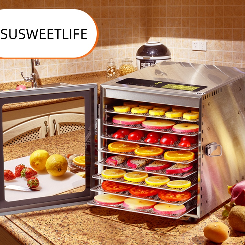 Large Capacity 8-Tray Food Deh - Food Snacks Healthy recension och pris