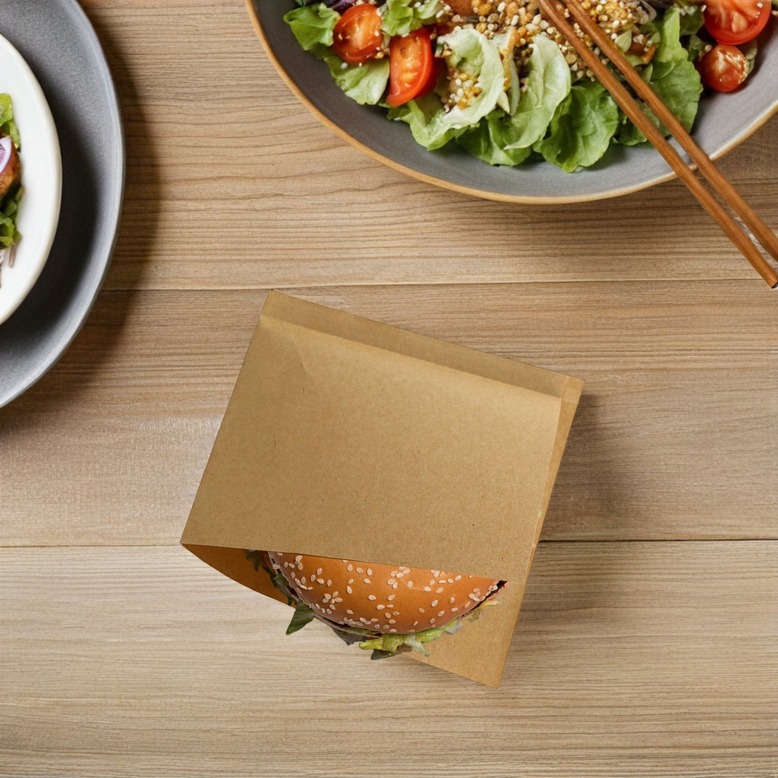 100Pcs Food Kraft Paper Oil-Pr - Food Snacks Quantity recension och pris