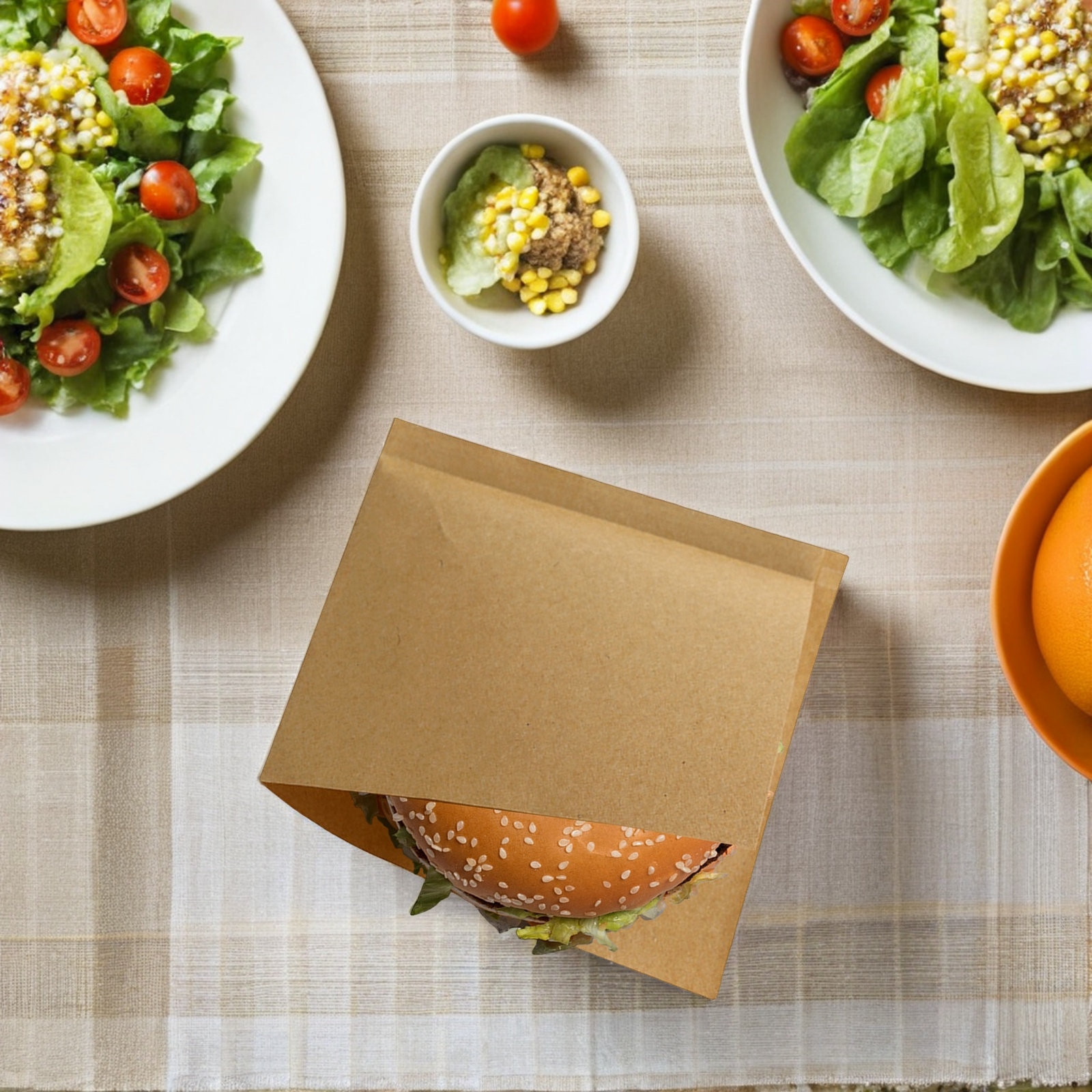 100Pcs Food Kraft Paper Oil-Pr - Food Snacks Quantity recension och pris