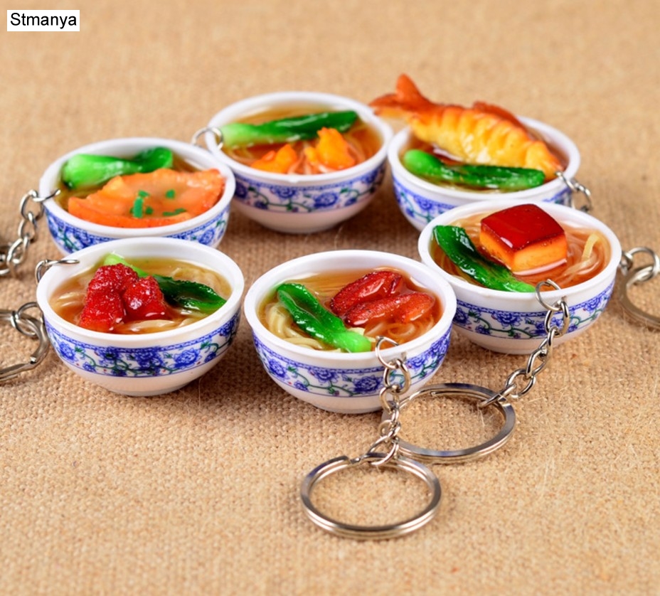 Mini Simulation Food Key chain - Food Zinc recension och pris