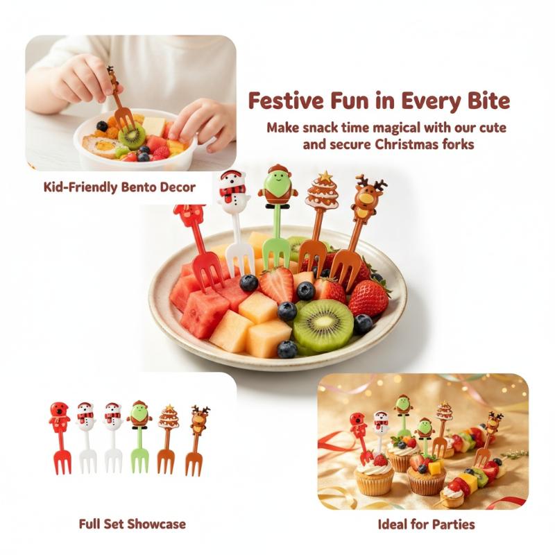 10 Pcs Food Grade Christmas Fr - Xmas Food Snacks recension och pris