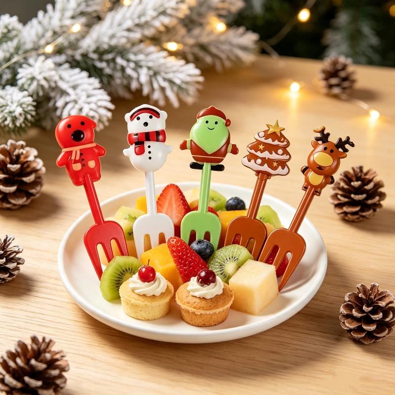 10 Pcs Food Grade Christmas Fr - Xmas Food Snacks recension och pris