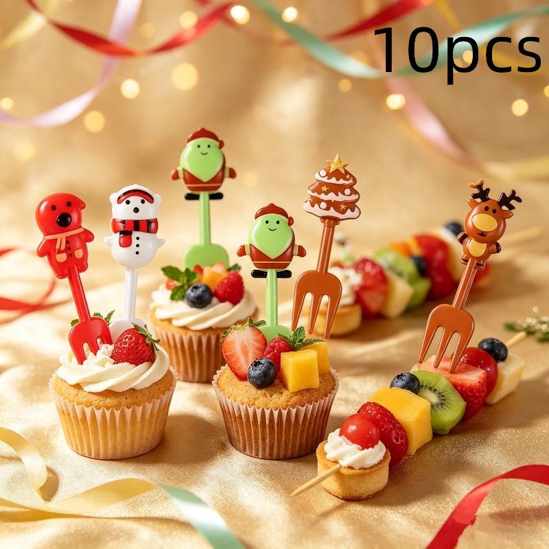 10 Pcs Food Grade Christmas Fr - Xmas Food Snacks recension och pris