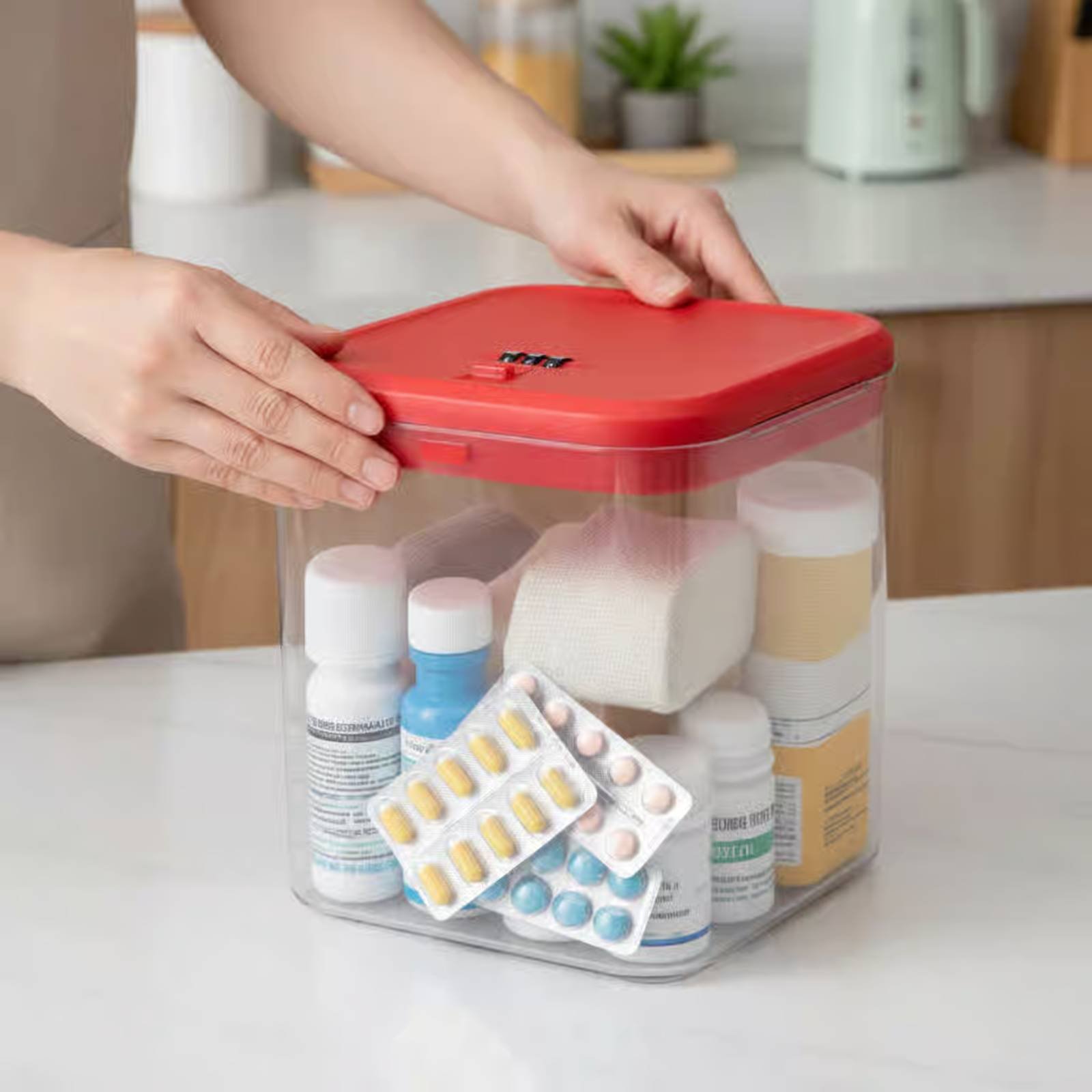 Clear Lockable Box Versatile L - Food & Snacks Coloring Book Bold & Easy Designs For Adults And Kids Bold & Easy Coloring Books recension och pris