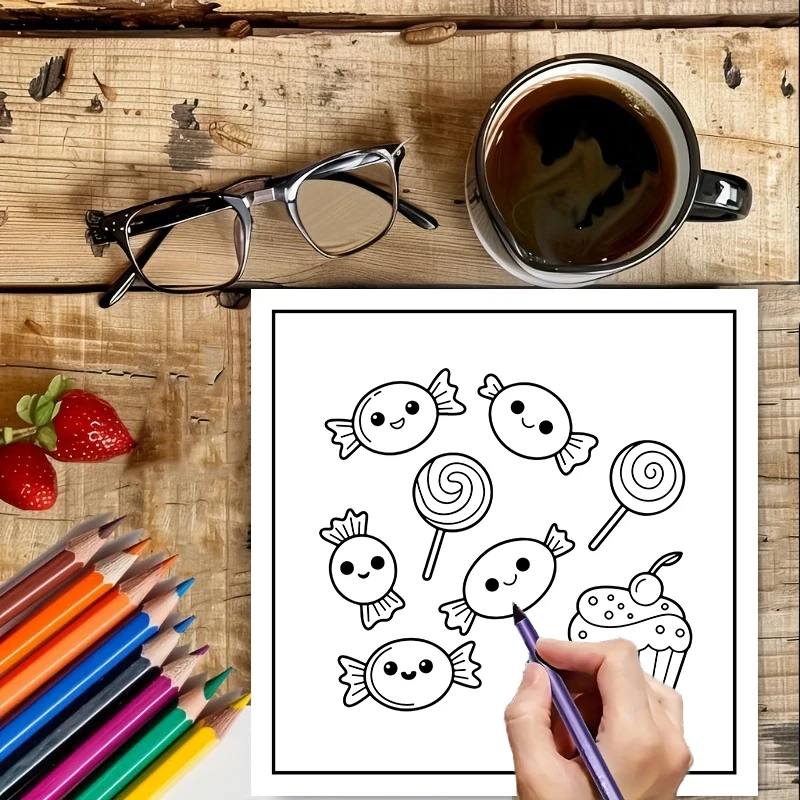 Coloring Book FOOD DRINK & SWE - Food Y Snacks Coloring Book recension och pris