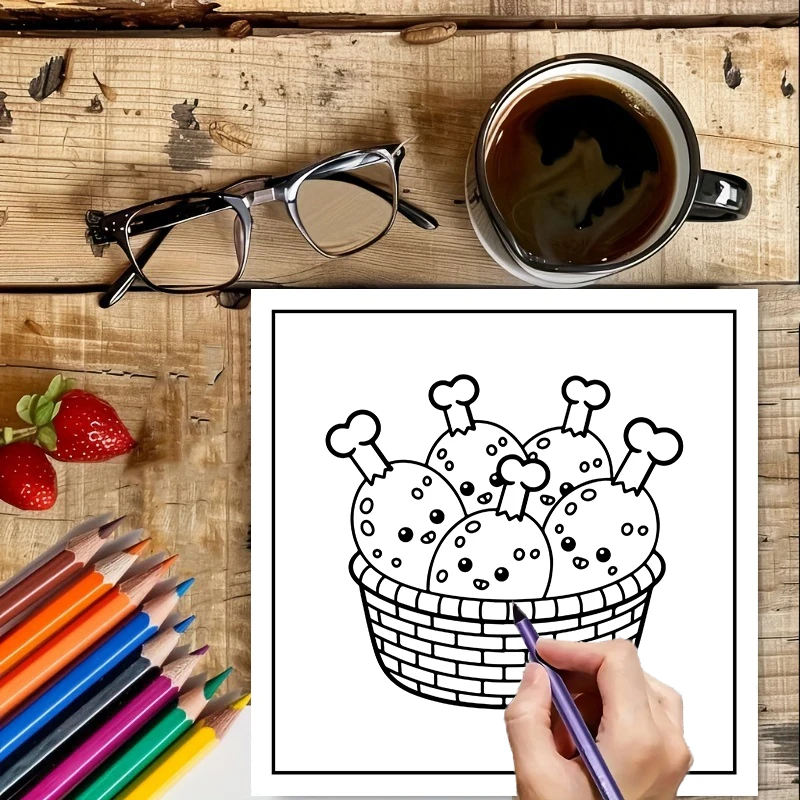 Coloring Book FOOD DRINK & SWE - Food Y Snacks Coloring Book recension och pris