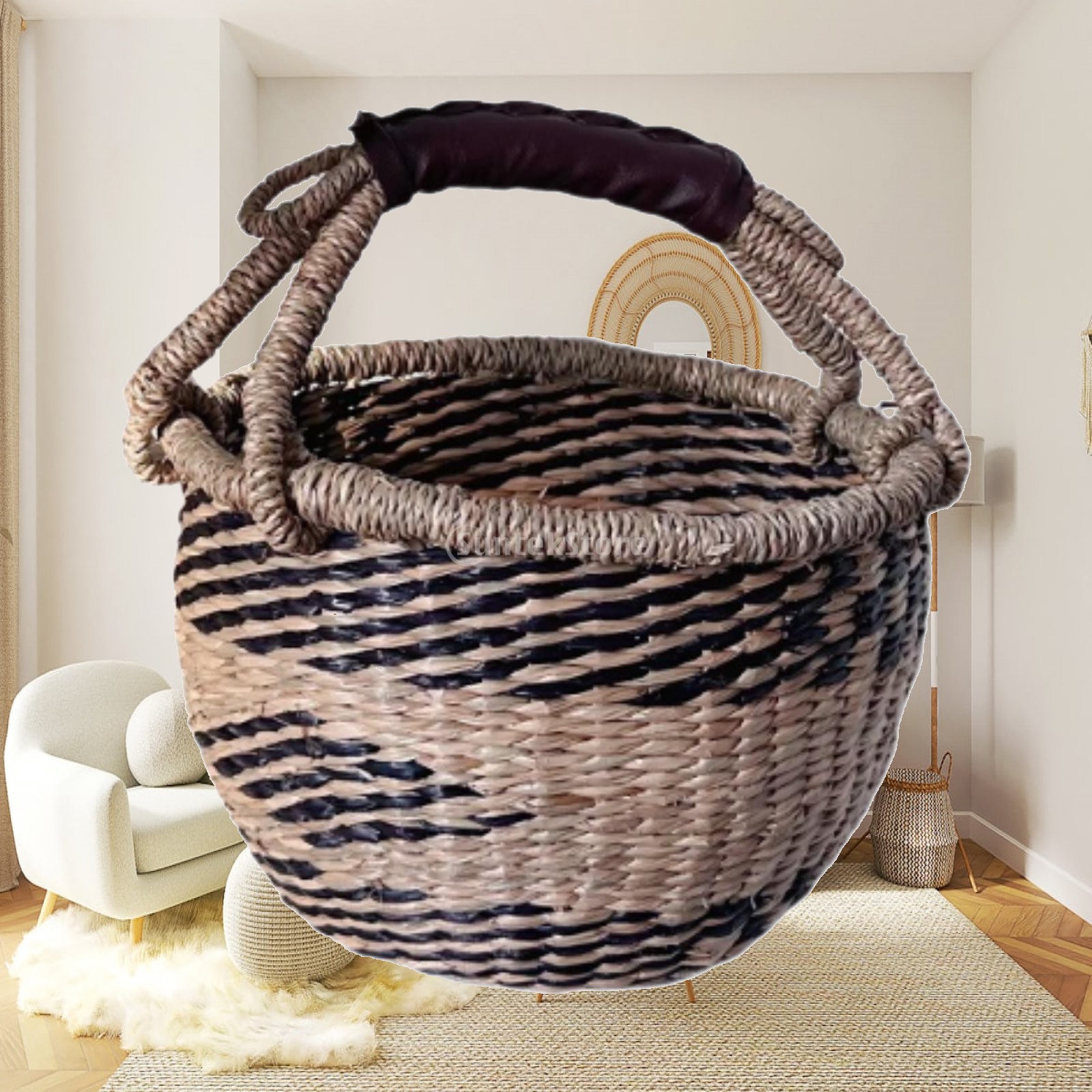 Handwoven Picnic Basket Multif - Food Snacks For Picnic recension och pris