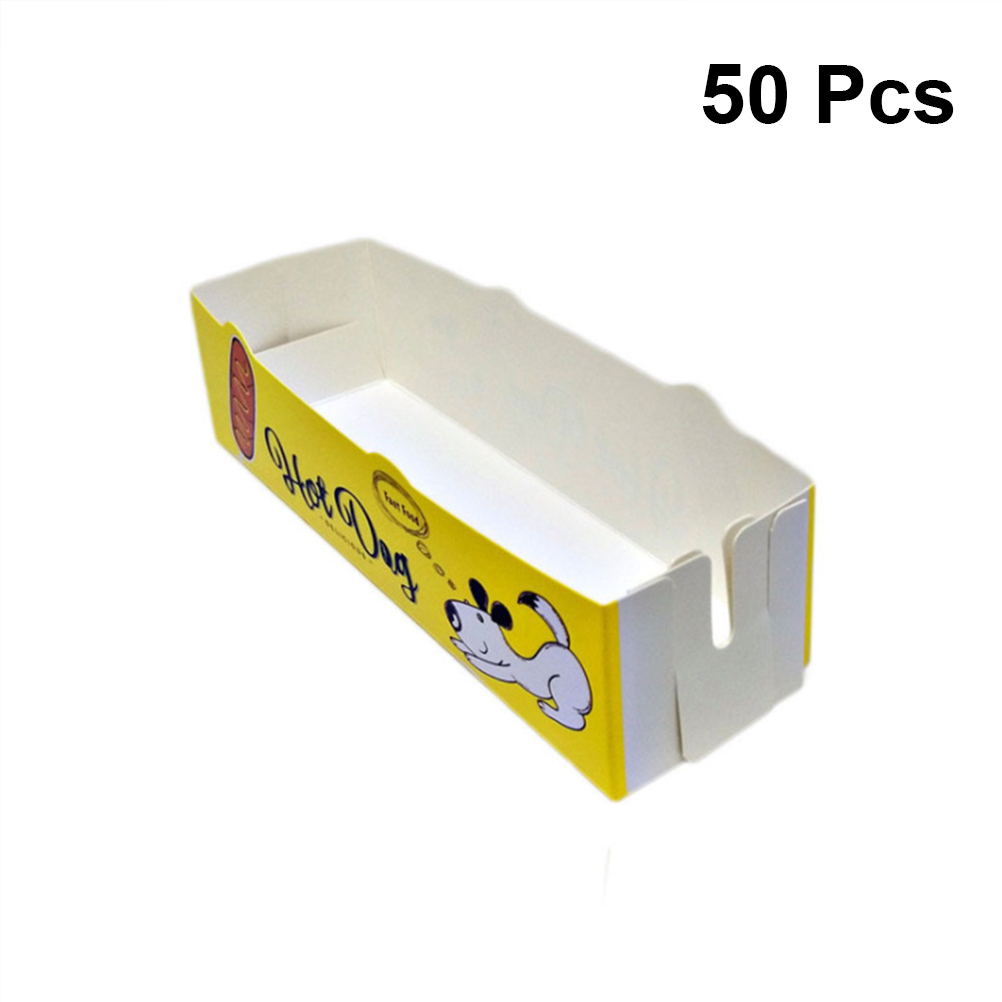 50 Pcs Hot Dog Box Food Servin - Food Snacks For Picnic recension och pris