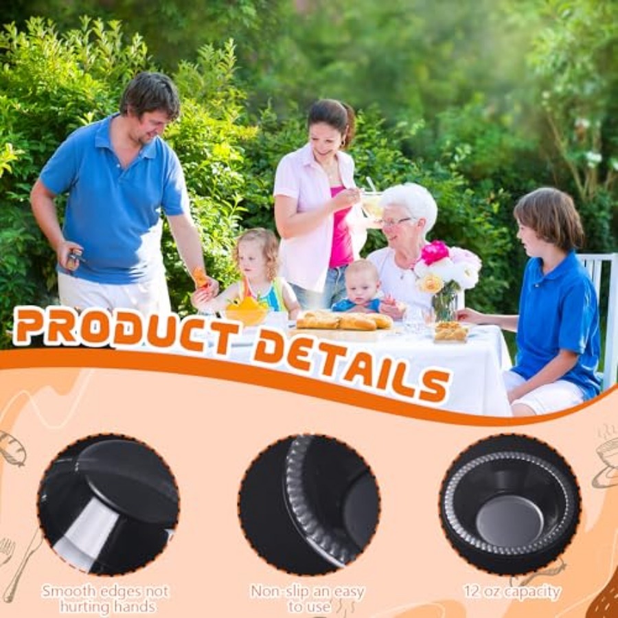 30 Pack 12 oz Disposable Plast - Food Snacks For Picnic recension och pris