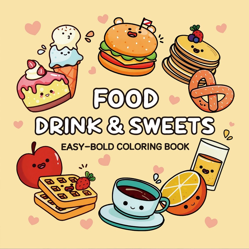 Food Drink & Sweets Easy-bold  - Food Y Snacks Coloring Book recension och pris