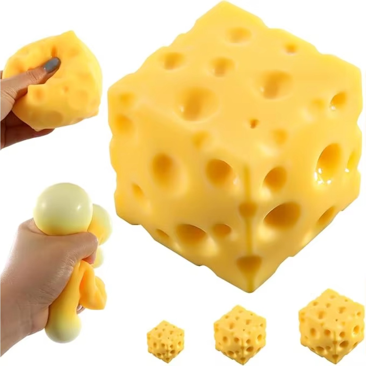 Cheese Stress Ball Squishy Toy - Food & Snacks Coloring Book Bold & Easy Designs For Adults And Kids Bold & Easy Coloring Books recension och pris