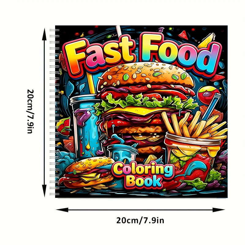 Fast Food Coloring Book for Ad - Food Y Snacks Coloring Book recension och pris